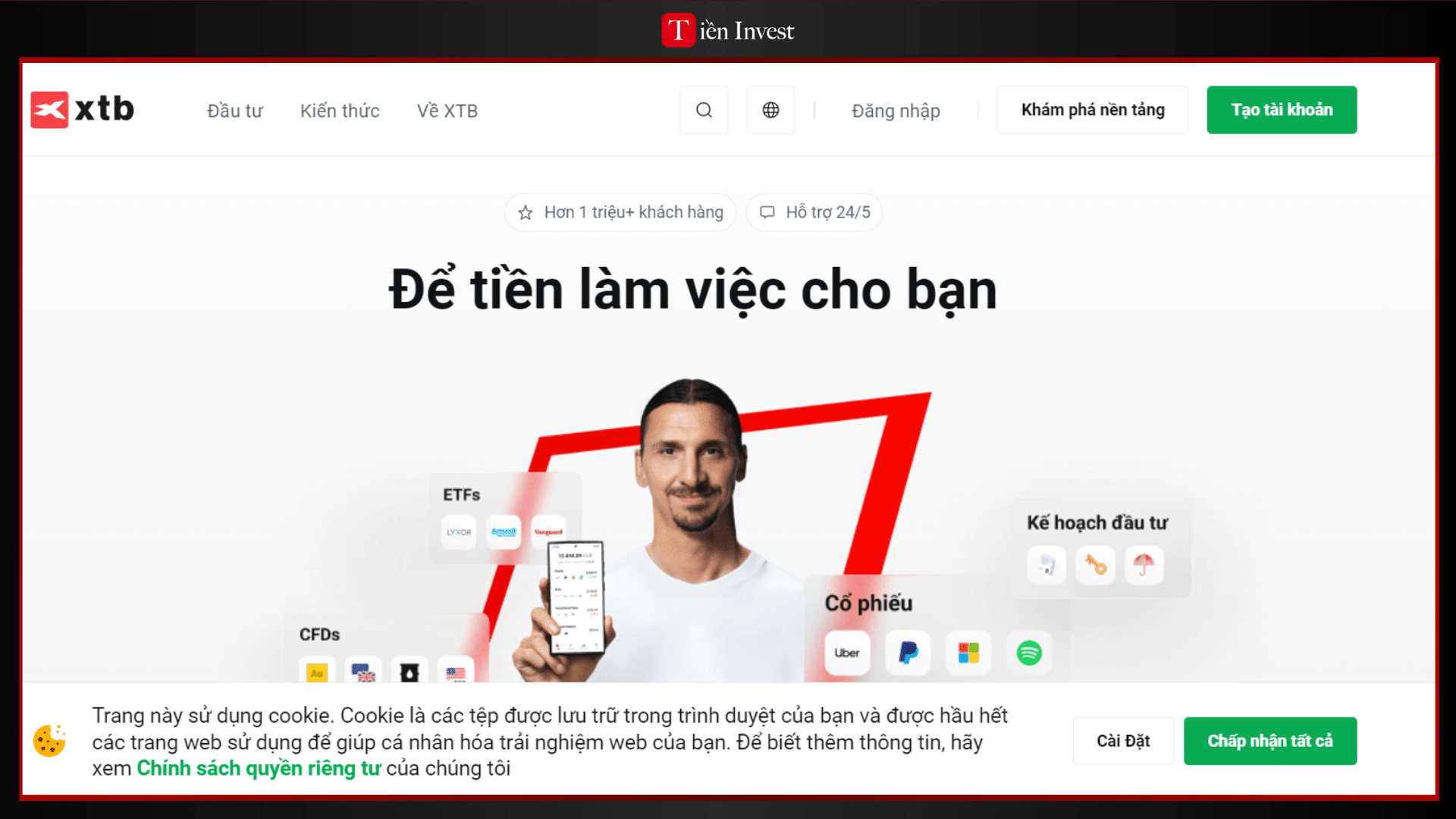 TRANG WEB XTB