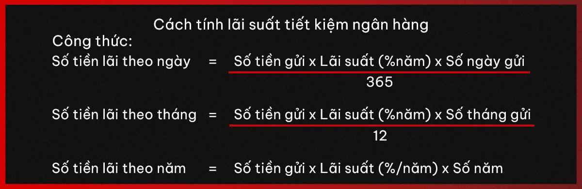 Cách tính lãi suất gửi tiết kiệm ngân hàng BIDV