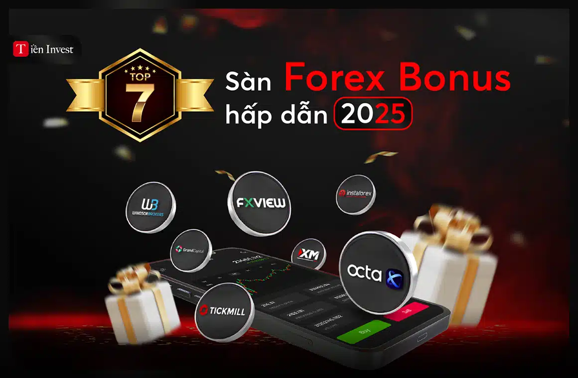 Các sàn forex có chương trình bonus bao gồm Instaforex, XM, Fxview, Tickmill, Octa, Grandcapital và Windsorbrokers