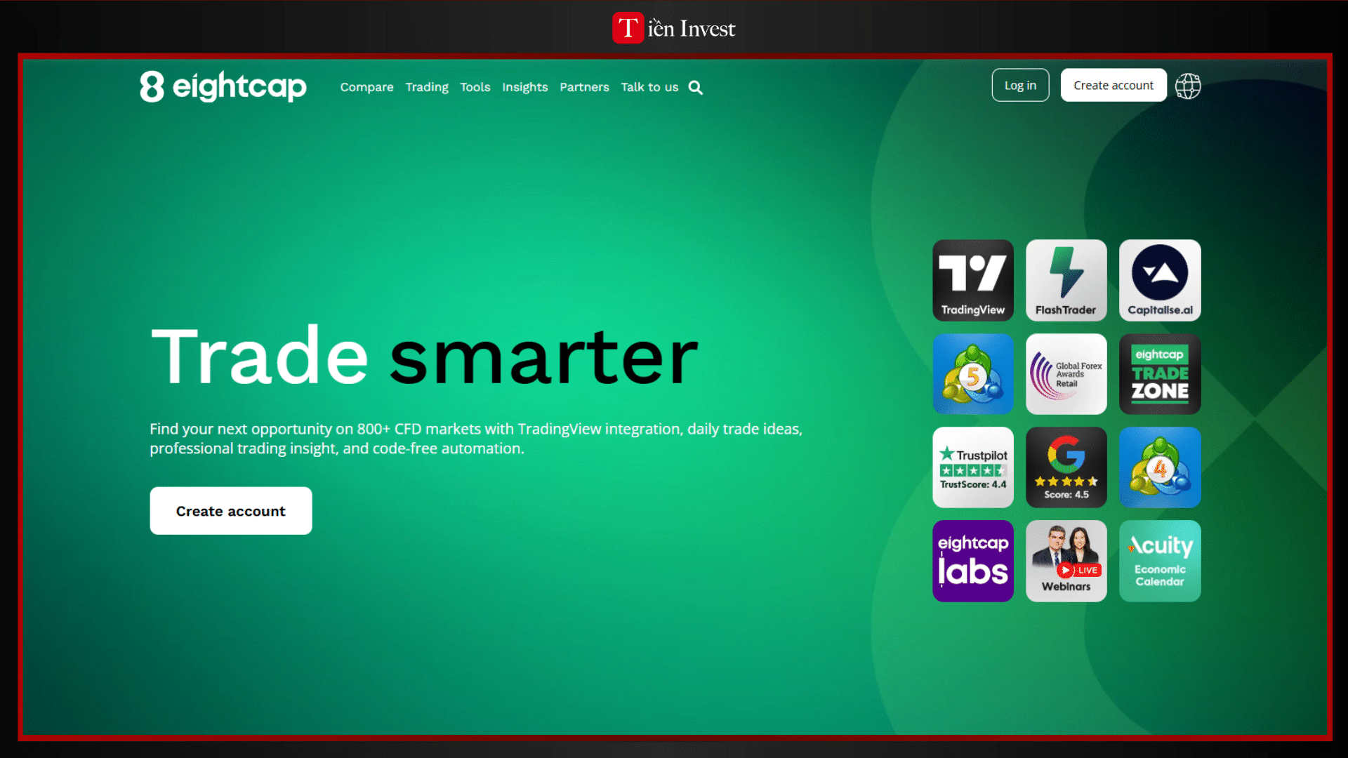 trang web Eightcap