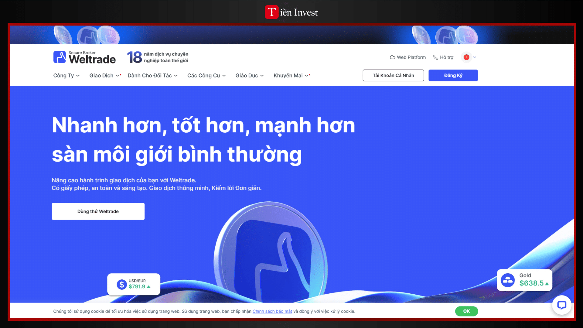trang web WelTrade