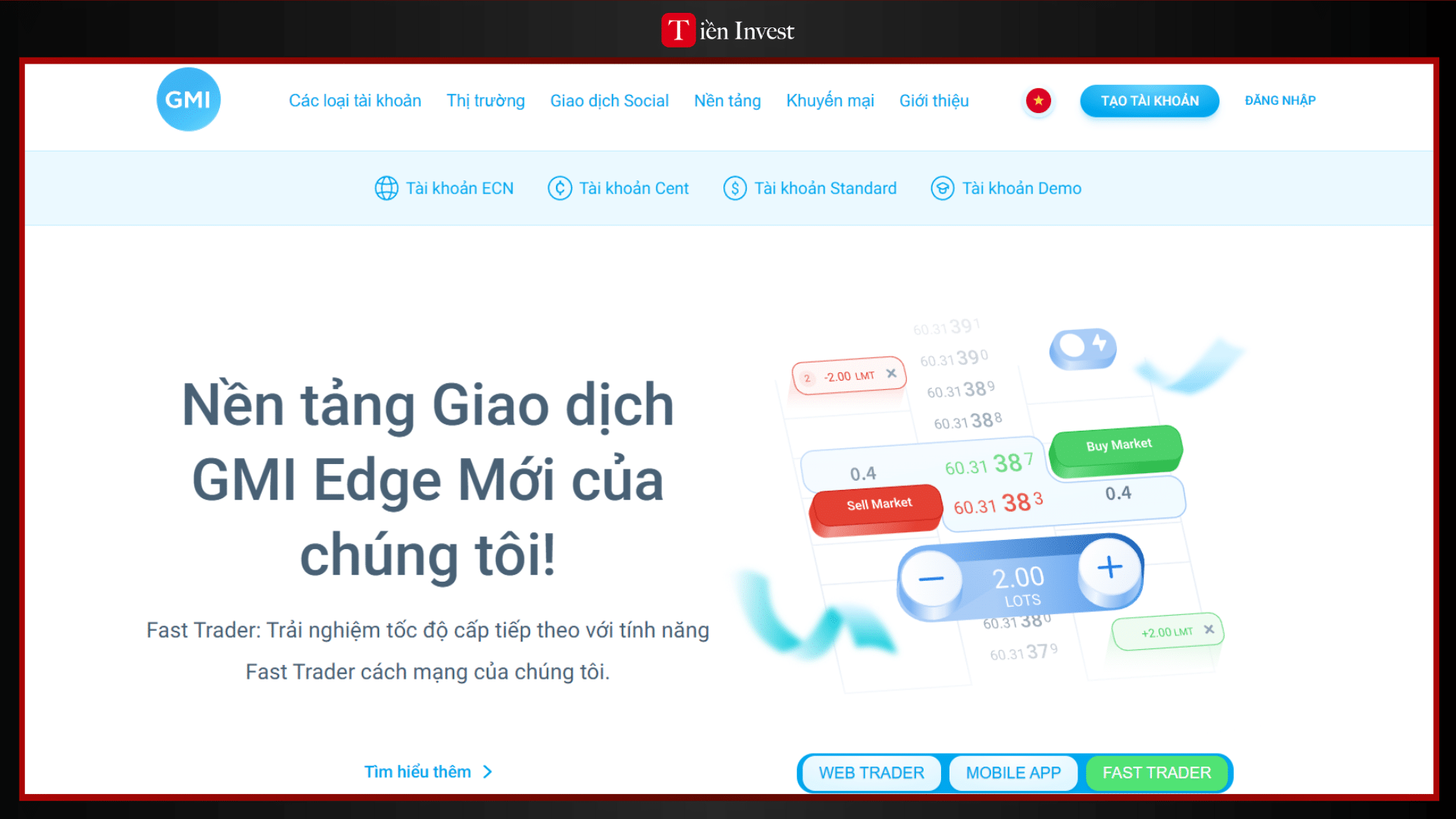 trang web GMI Markets