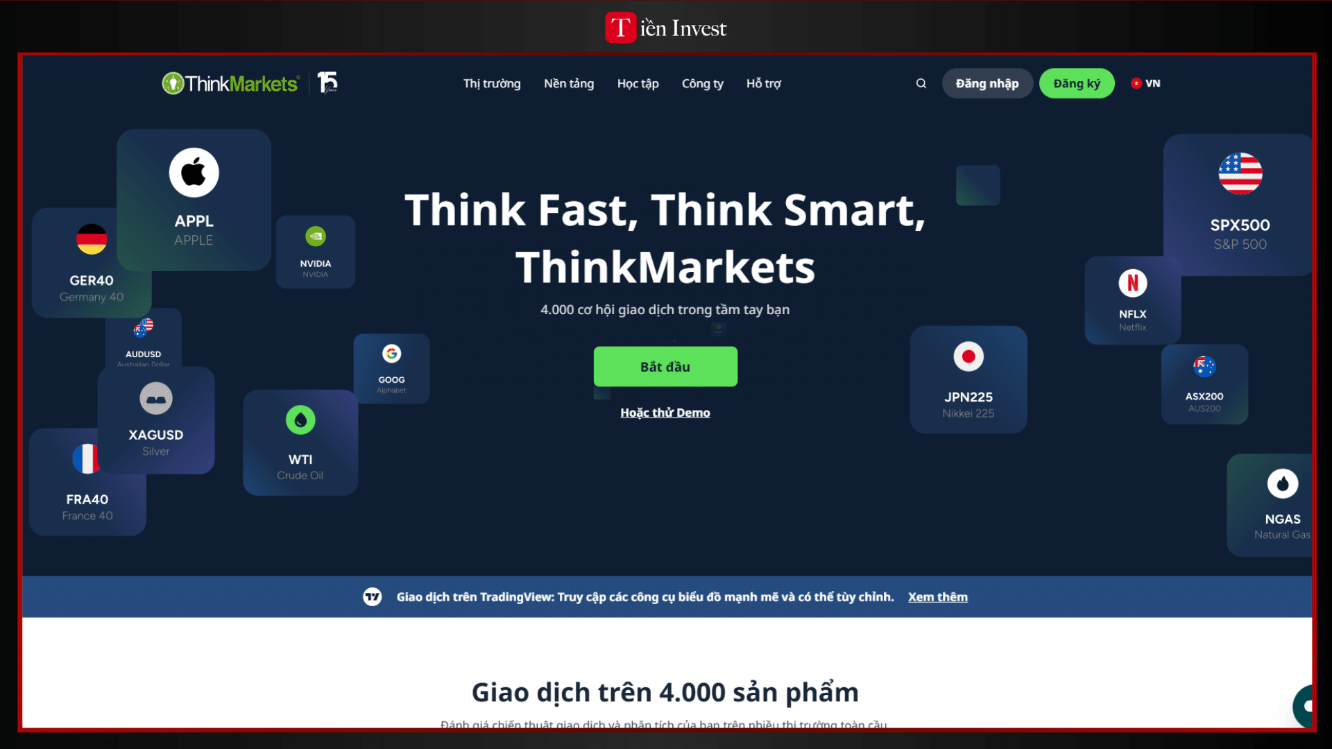 trang web ThinkMarkets