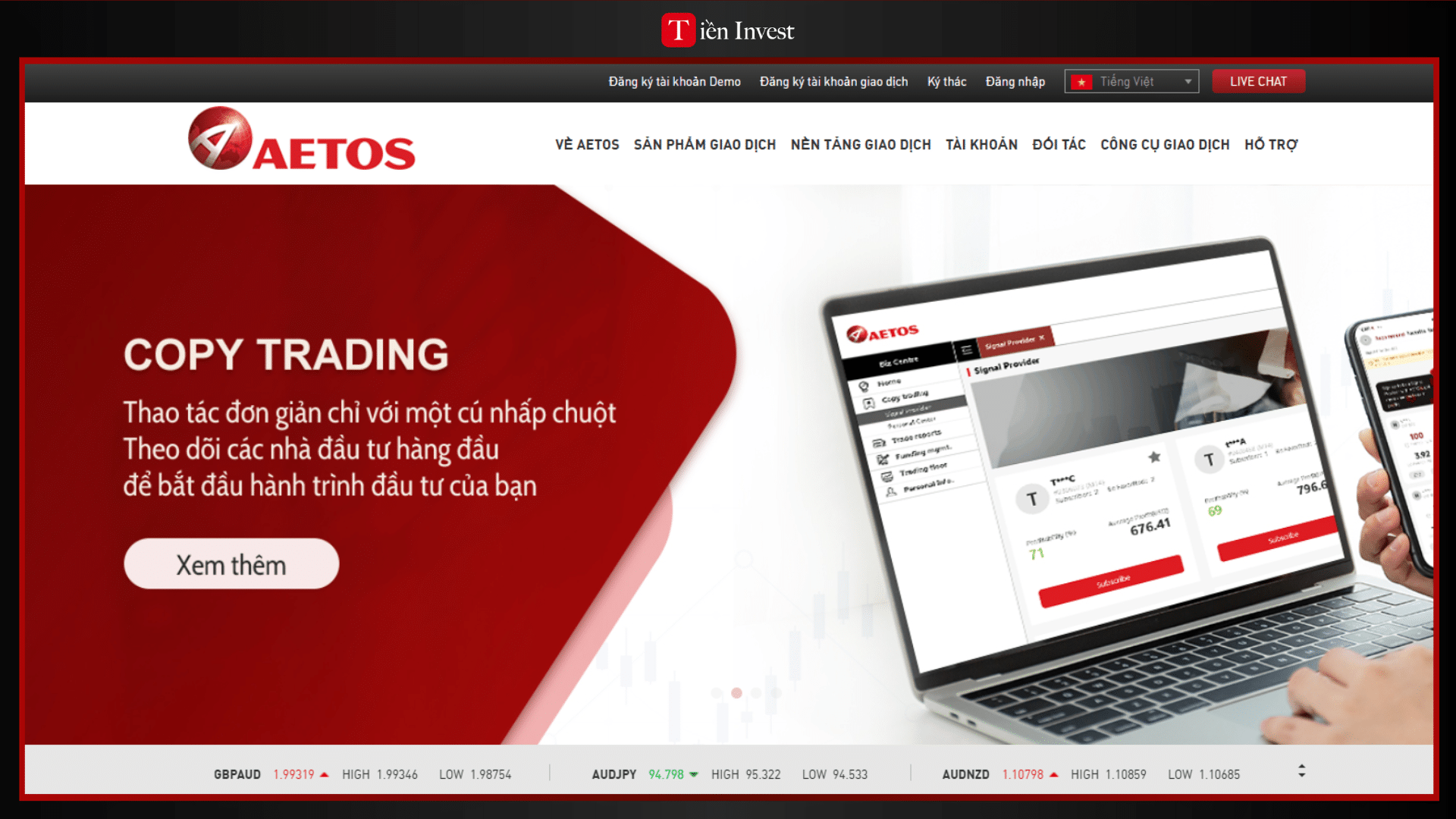 trang web AETOS