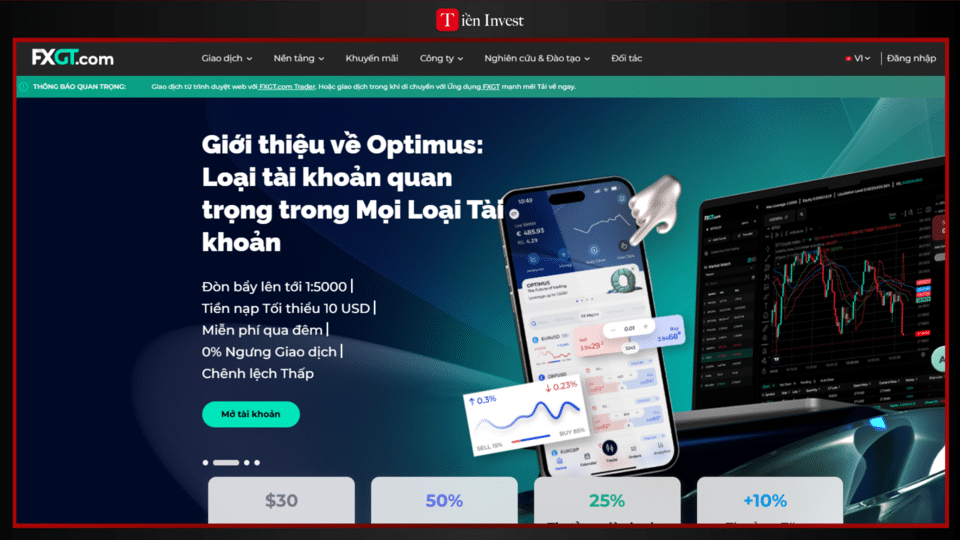 trang web FXGT.com