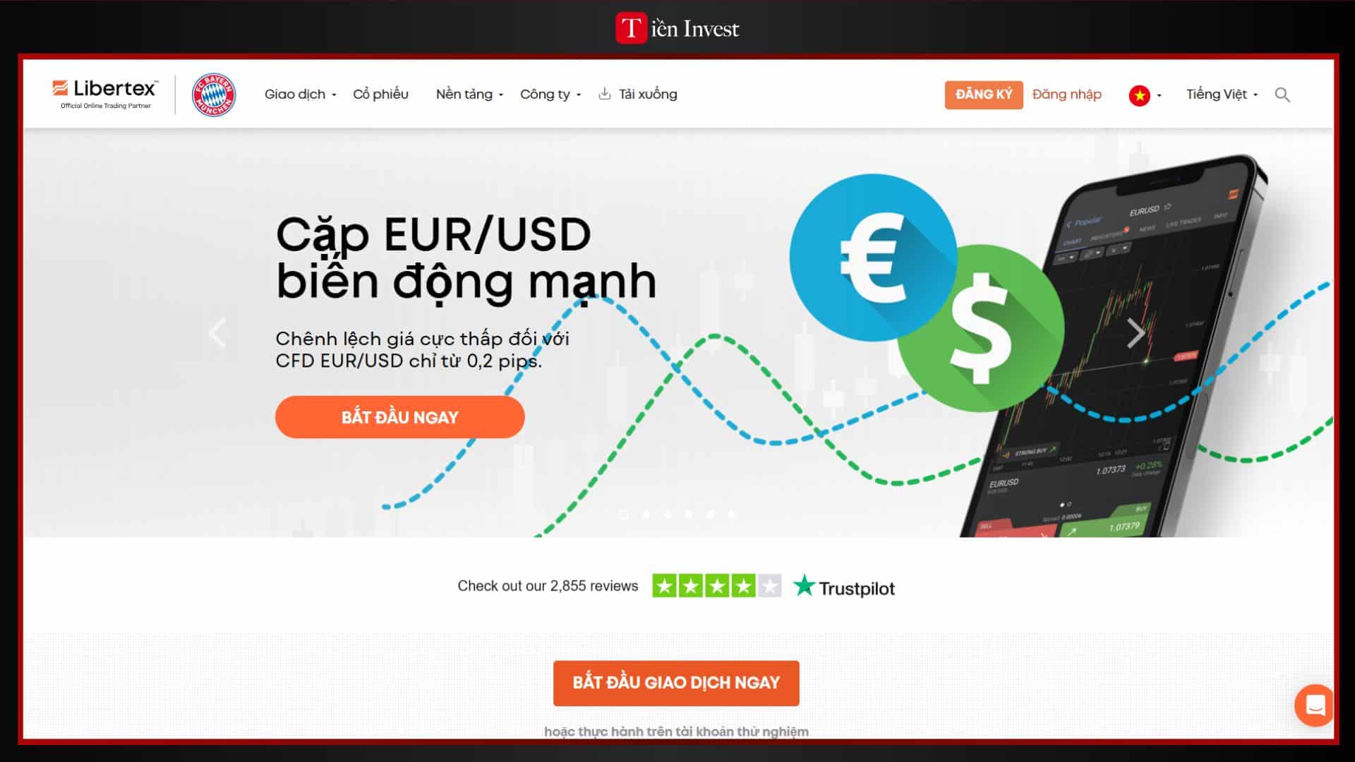 trang web Libertex