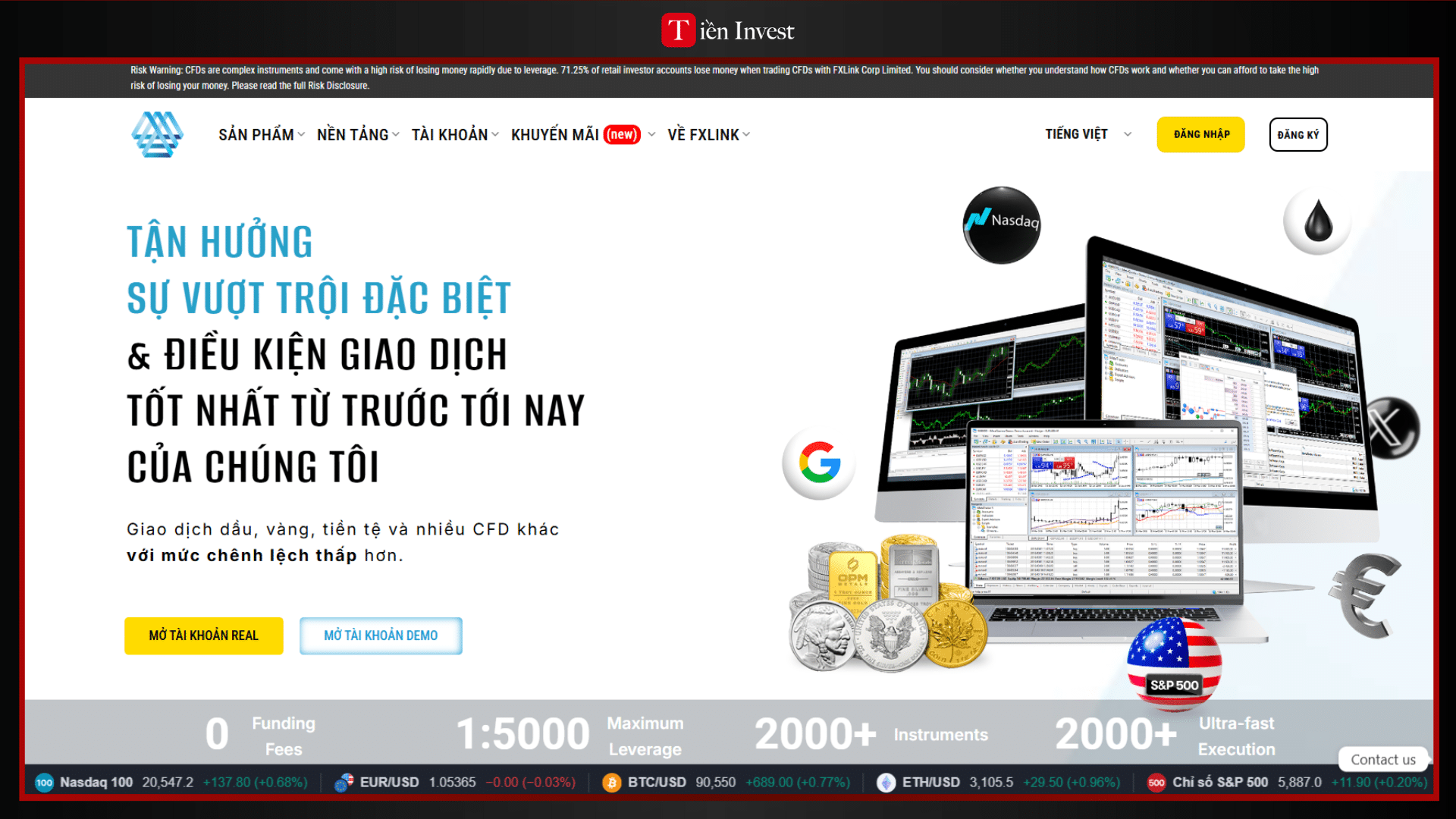 trang web FXlink