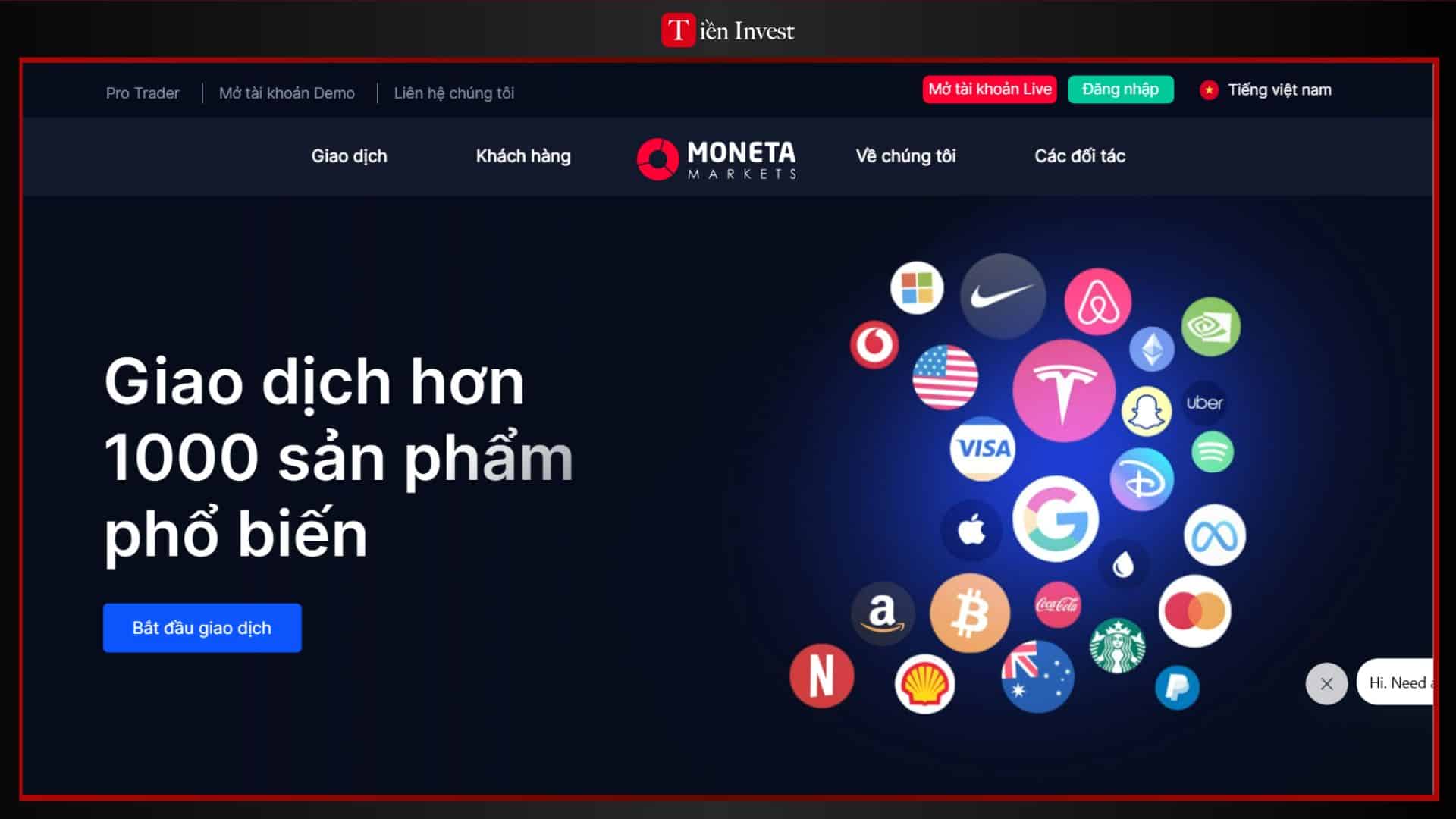 trang web Moneta Markets