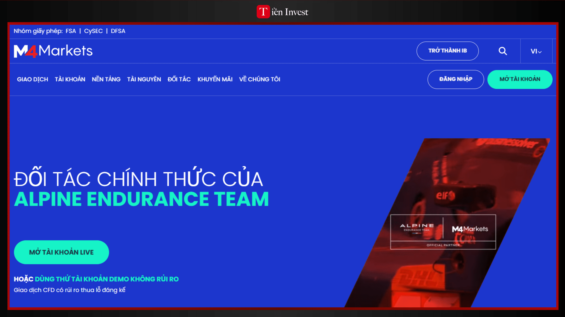 trang web M4Markets