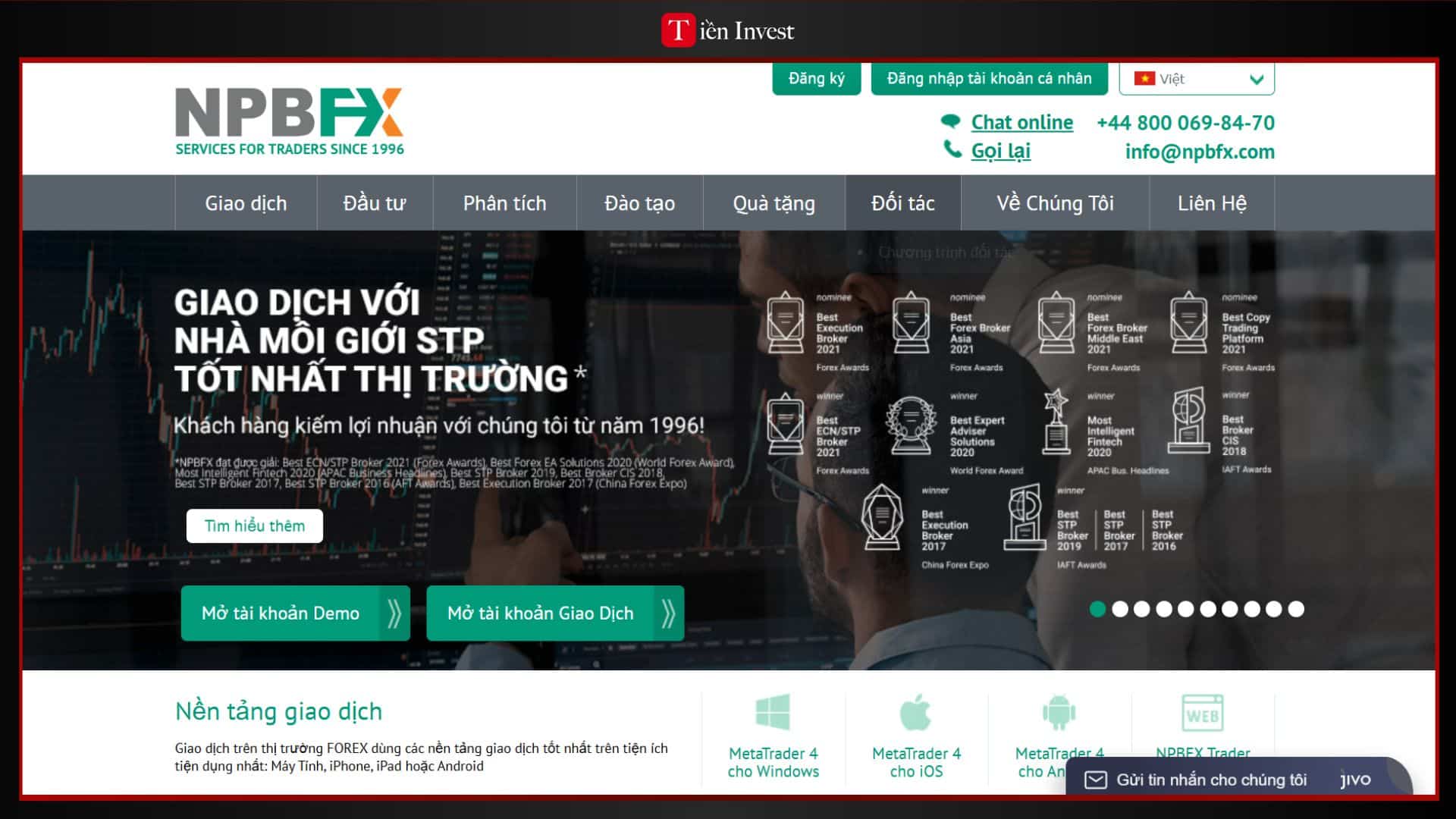 trang web NPBFX
