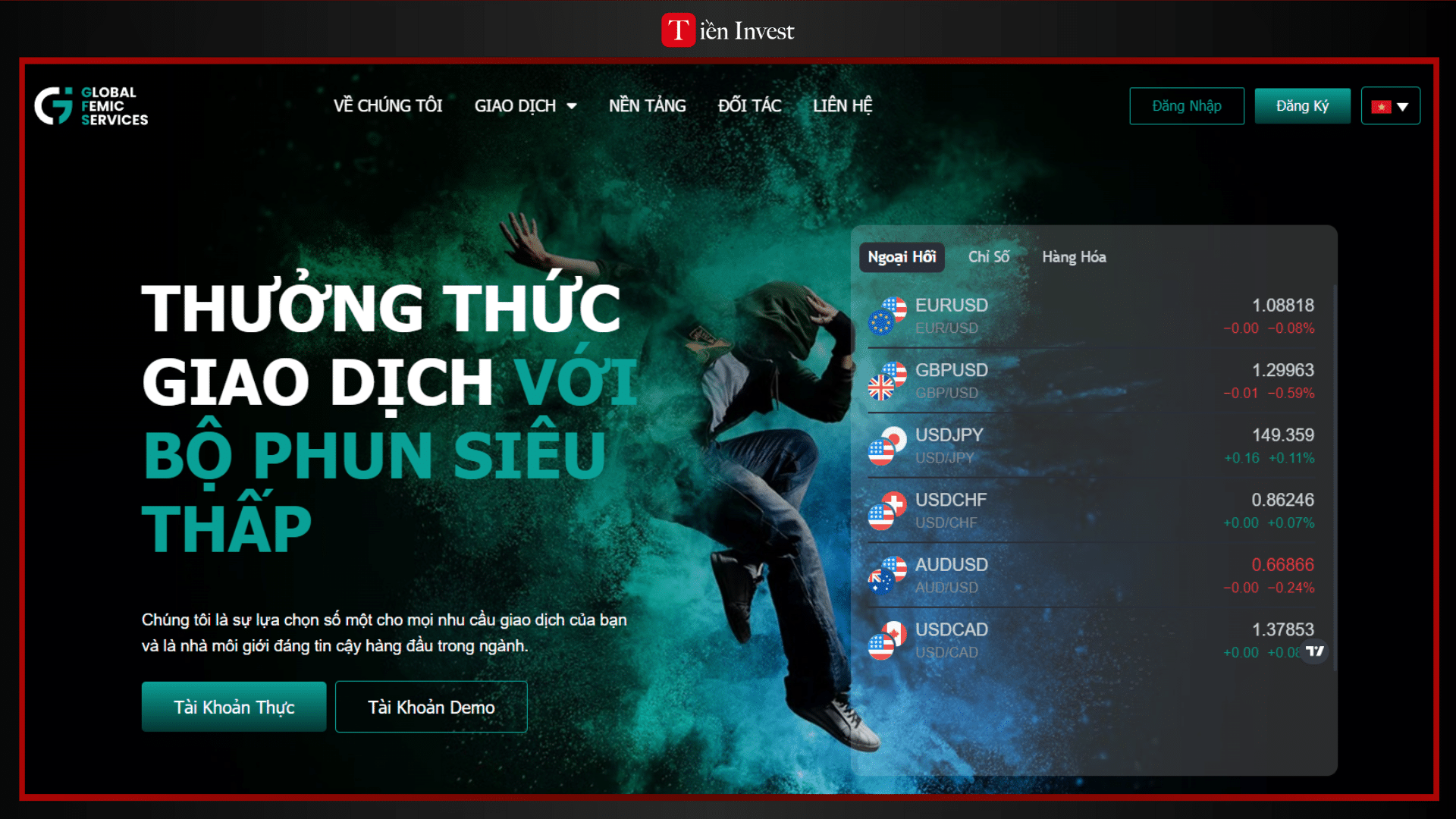 trang web sàn GFS