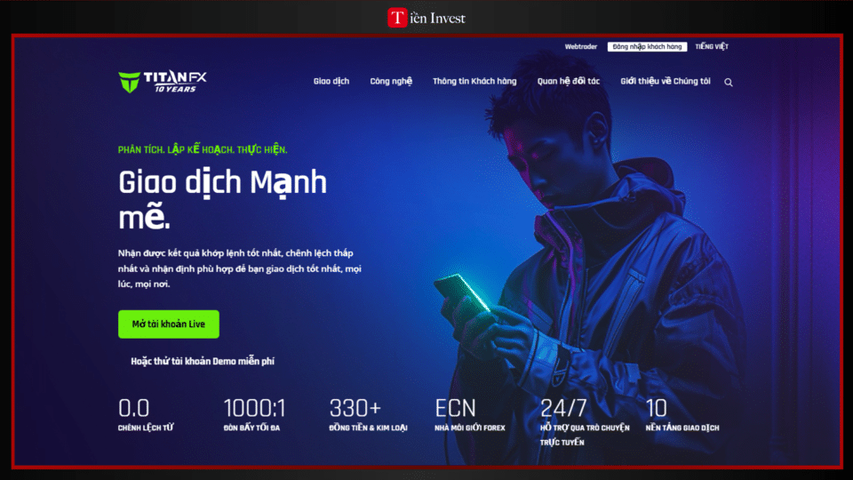 trang web Titan FX