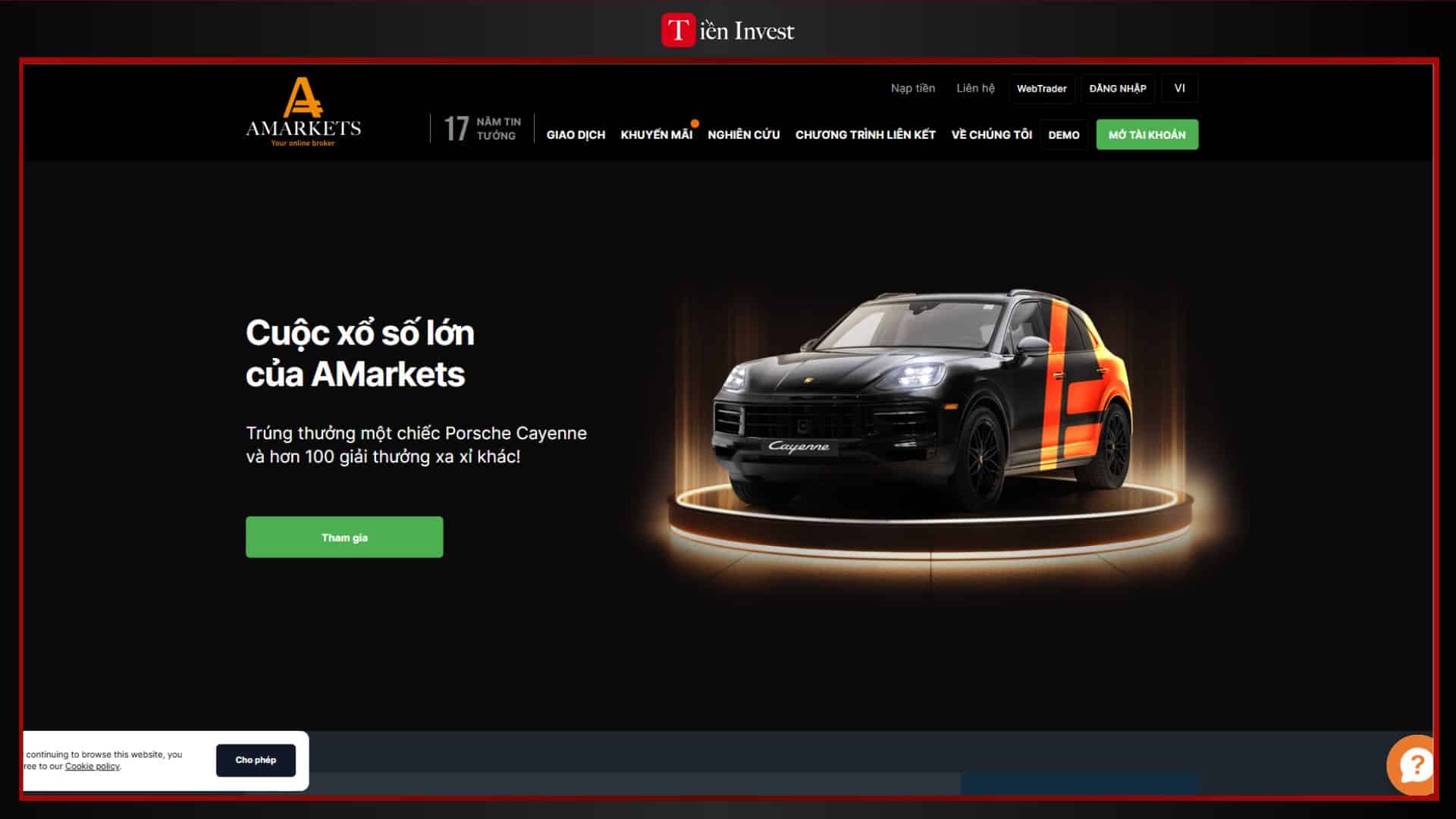 TRANG WEB AMarkets